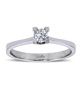 Lova D Renk 0,20 Karat Pırlanta Tektaş Yüzük - 1040017