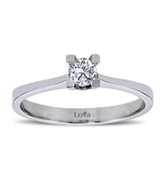 Lova D Renk 0,20 Karat Pırlanta Tektaş Yüzük - 1040017