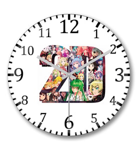 2D is Life Duvar Saati Bombeli Gercek Cam