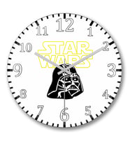 Star Wars-Darth Vader Duvar Saati Bombeli Gercek Cam