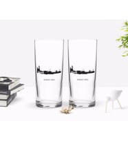 BK Gift Kişiye Özel Renkli Baskılı Sivas Tasarımlı Turistik İkili Rakı Bardağı Seti-2 (Beyaz)