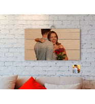 BK Gift Kişiye Özel Fotoğraflı Otantik Ahşap Palet Tablo-1