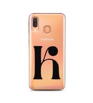 Samsung A40 Harf Tasarımlı Telefon Kılıfı K-Harfi 