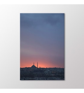 Arty Tablo İstanbulda Gün Batımı Tablo (Karışık)