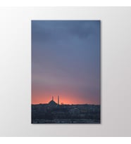 Arty Tablo İstanbulda Gün Batımı Tablo (Karışık)