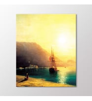Arty Tablo Kırım Sahilinde Gün Batımı, 1861 Tablo (Karışık)