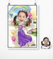 BK Gift Kişiye Özel Doğum Günü Karikatür Afiş Poster 50 X 70 Cm 17