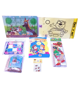 Çocuk Aktivite Paketi 3, Puzzle - Origami, Kum Boyama