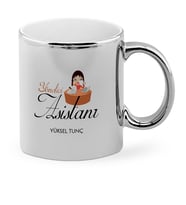 BK Gift Kişiye Özel Mesleki Yönetici Asistanı Krom Kupa Bardak  1