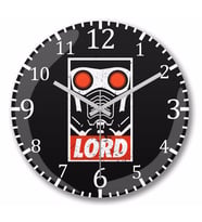 Star Lord Duvar Saati Bombeli Gercek Cam