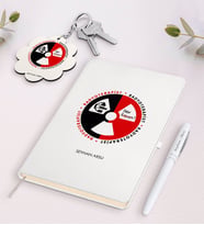 BK Gift Kişiye Özel Radyoterapist Beyaz Defter Kalem ve Anahtarlık Hediye Seti-1 (Model 1)