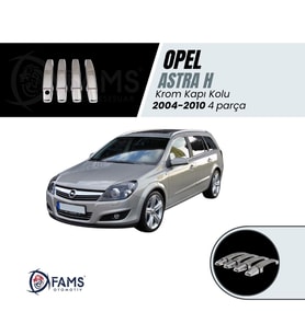 Opel Astra H Krom Kapı Kolu 4 Kapı 8 parça 2004-2010 arası Paslanmaz Çelik