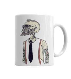 Skull Executivo Kupa Bardak Porselen