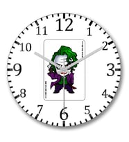 Coringa Joker Duvar Saati Bombeli Gercek Cam