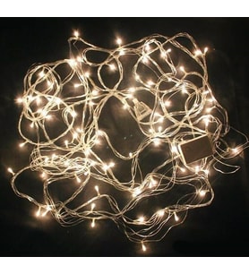 Pazariz 10 Metre 100 Led Beyaz Renk Süs Işık
