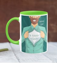 BK Gift Kişiye Özel Babalar Günü Temalı Yeşil Kupa Bardak 18386y
