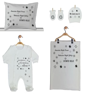 Pia Baby Gl 1950-02 İsme Özel Beşli Tulum Set