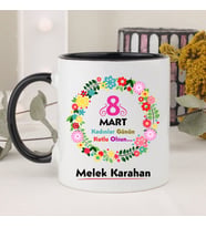 8 Mart Dünya Kadınlar Gününe Özel Kupa (Beyaz)