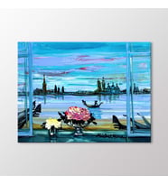Arty Tablo Venedik Manzarası Tablo (Karışık)