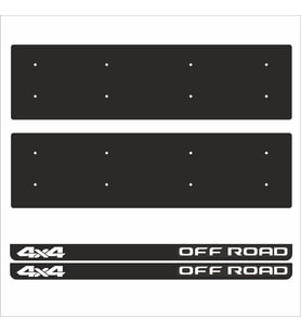 4x4 OffRoad Tamboy Pleksi Plakalık (2 Adet)