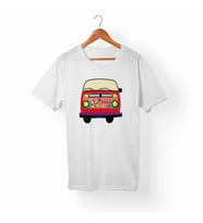 VW Bus-Hippie Beyaz Tişört