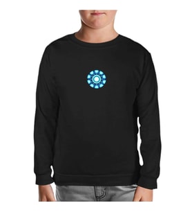 Arc Reactor 2 Siyah Çocuk Sweatshirt