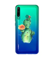 Kaktüs Tasarımlı Süper Şeffaf Silikon Telefon Kılıfı Huawei P40 Lite E