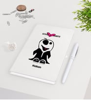 BK Gift Kişiye Özel Sevgililer Günü Beyaz Defter Kalem Seti-105