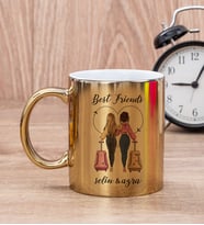 Best Friends İki İsimli Gold Kupa Bardak