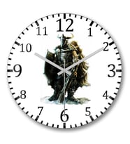 Viking Duvar Saati  Bombeli Gercek Cam