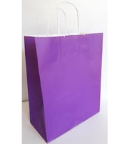 KRAFT KAĞIT ÇANTA MOR 25CM X 30CM - 1 ADET (Karışık)