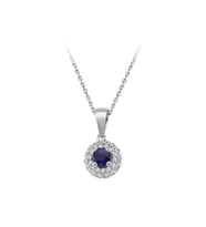 Sirius Safir ve Pırlanta Taşlı Hünkar Mahfili Kolye 0704P0161