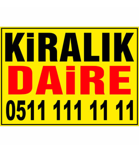 MIGNATIS - Kiralık Daire Branda Afişi