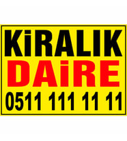 MIGNATIS - Kiralık Daire Branda Afişi
