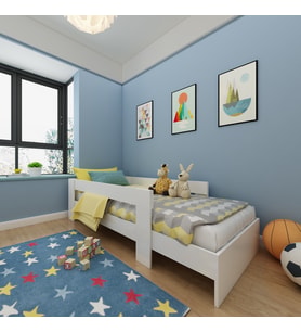 Vega Montessori %100 MDF Karyola ( 90X190 ) V1 Beyaz