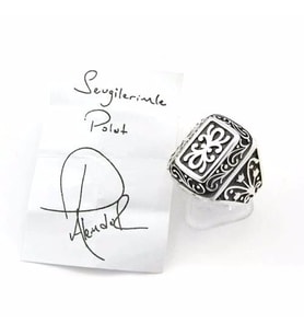Lisanslı 925 Ayar Gümüş Kurtlar Vadisi Yüzüğü