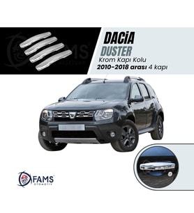 Dacia Duster Krom Kapı Kolu 4 Kapı 2010-2018 arası Paslanmaz Çelik