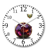 Nasus LoL League Of Legends Duvar Saati Bombeli Gercek Cam
