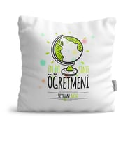 BK Gift Kişiye Özel En İyi Sınıf Öğretmeni Dekoratif Yastık  3