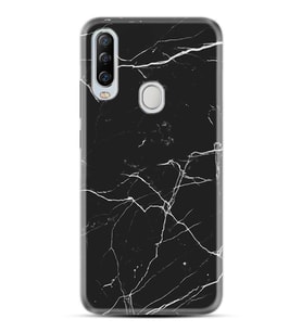 Kılıfland General Mobile GM 20 Pro Kılıf Silikon Resimli Kapak Siyah Koyu Mermer Stok 1299