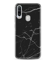 Kılıfland General Mobile GM 20 Pro Kılıf Silikon Resimli Kapak Siyah Koyu Mermer Stok 1299