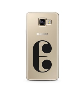 Samsung A3 (2017) Harf Tasarımlı Telefon Kılıfı E-Harfi 