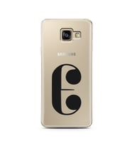 Samsung A3 (2017) Harf Tasarımlı Telefon Kılıfı E-Harfi 