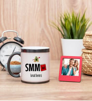 Mali Müşavir Sihirli  Kupa Bardak ve Kırmızı Mini Çerçeve