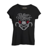 Rolling Thunder Siyah Kadın Tshirt