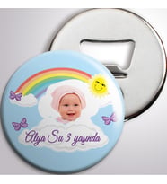 Doğum Günü Güneş Gökkuşağı Açacaklı Magnet