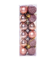 Yılbaşı Çam Ağacı Süsü Rose Gold Top 3 cm 24'lü
