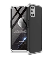 Microsonic Oppo A52 Kılıf Double Dip 360 Protective Siyah Gri