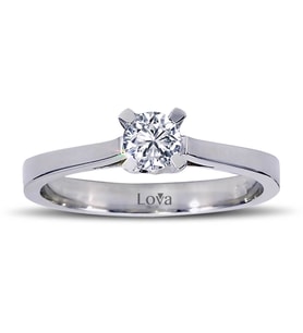 Lova H Renk 0,32 Karat Pırlanta Tektaş Yüzük - 1050129