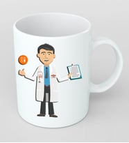 Doktorlar için Kupa Bardak Kişiye Özel Hediye MD1